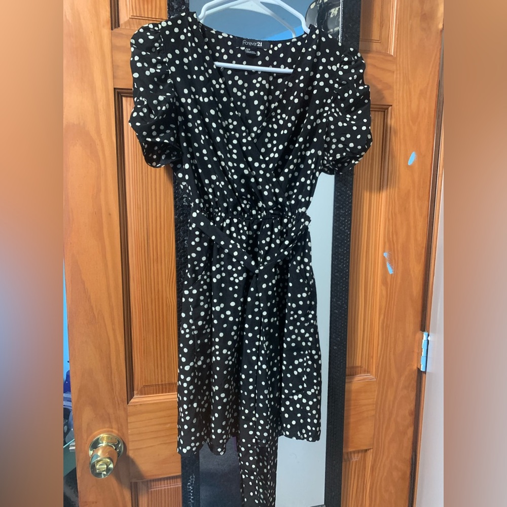 Polka dot mini dress